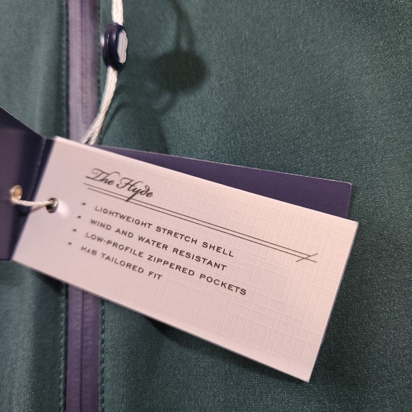 New Holderness & Bourne The Hyde Full Zip Performance Jacket Mens XL WaterResist - Picture 6 of 11